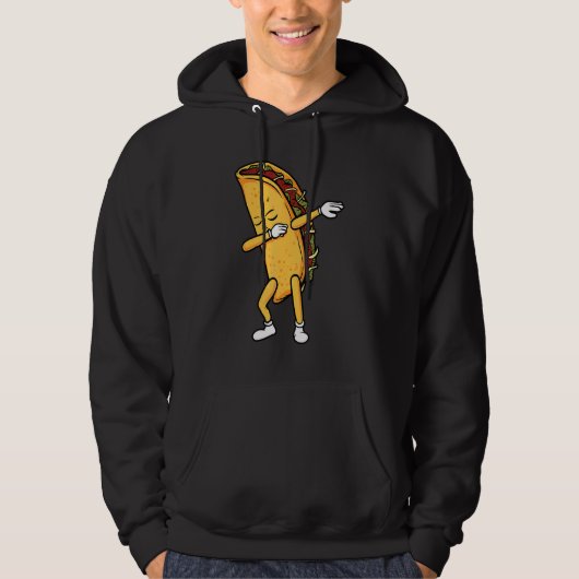 Dabbing Taco Mexicaans eten Cinco 5 De Mayo Hoodie (Voorkant)
