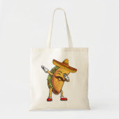 Dabbing Taco Sombrero Grappig Mexicaans eten Fiest Tote Bag (Voorkant)