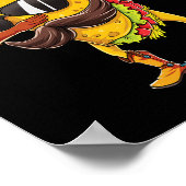 Dabbing Taco T Shirt Cinco de Mayo Kinder Boys Man Poster (Hoek)