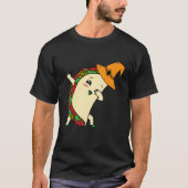 Dabbing Taco Witch Pet Lazy Halloween Costume Mexi T-shirt (Voorkant)