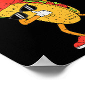 Dabbing Tacos Bruh Cinco de Mayo Fiesta Mexicaanse Poster (Hoek)