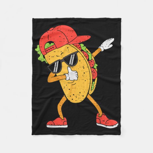 Dabbing Tacos Dab Cinco de Mayo Mexicaanse Jongens Fleece Deken (Voorkant)