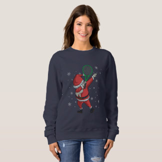 Dabbing Tennis Santa Claus Shirt met kerstcadeaus