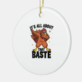 Dabbing Thanksgiving Turkije alles over die baste Keramisch Ornament (Links)