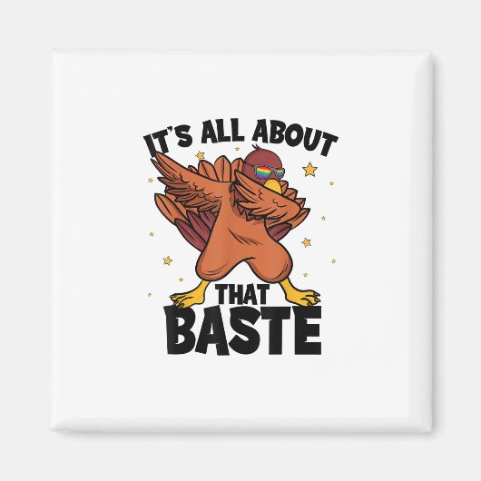 Dabbing Thanksgiving Turkije alles over die baste Magneet (Voorkant)