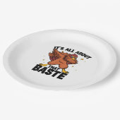Dabbing Thanksgiving Turkije alles over die baste Papieren Bordje (Gekanteld)