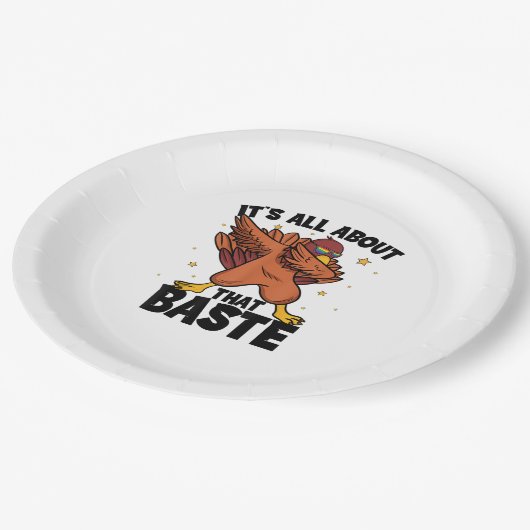 Dabbing Thanksgiving Turkije alles over die baste Papieren Bordje (Gekanteld)