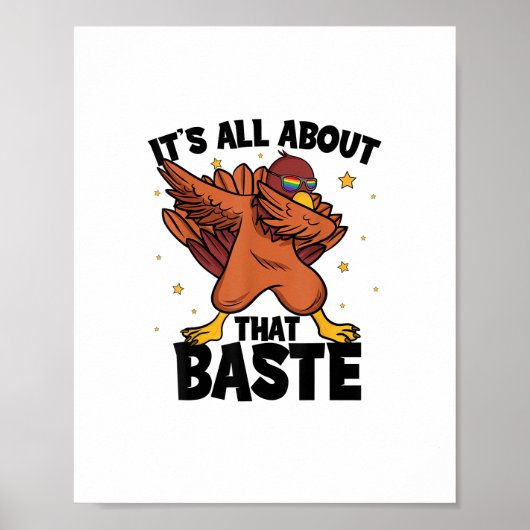 Dabbing Thanksgiving Turkije alles over die baste Poster (Voorkant)