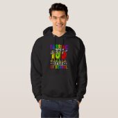 Dabbing Through 100 Days of School 100th Day Schoo Hoodie (Voorkant volledig)