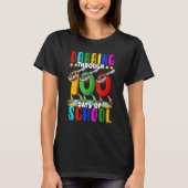Dabbing Through 100 Days of School 100th Day Schoo T-shirt (Voorkant)