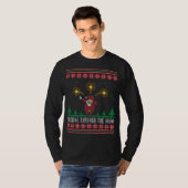 Dabbing through the Snow Santa Claus Ugly Sweater T-shirt (Voorkant volledig)