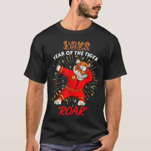 Dabbing Tiger Kinder Jaar van de Tijger Chinese nY T-shirt