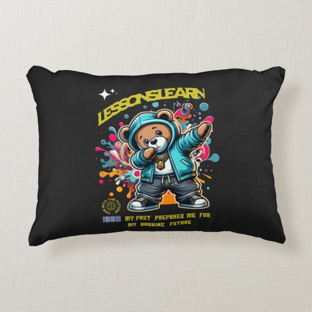DABBING TOEKOMSTIGE LESSEN LEREN ACCENT KUSSEN  (Voorkant)