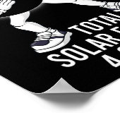 Dabbing totale zonne-eclips 04.08.2024 Leuk dab jo Poster (Hoek)