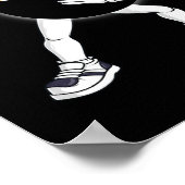 Dabbing totale zonne-eclips 2024 leuk dab jongens poster (Hoek)