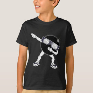 Dabbing totale zonne-eclips 2024 leuk dab jongens t-shirt