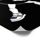 Dabbing totale zonsverduistering 2024 totaliteit d poster (Hoek)