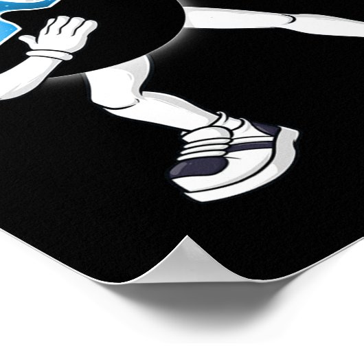 Dabbing totale zonsverduistering 2024 totaliteit d poster (Hoek)