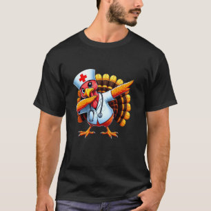 Dabbing Turk Thanksgiving Day Turk Verpleegsters D T-shirt