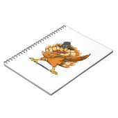 Dabbing Turkey Thanksgiving Day Pilgrim Funny Dab Notitieboek (Linkerzijde)