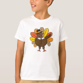 Dabbing Turkey Thanksgiving T-shirt (Voorkant)
