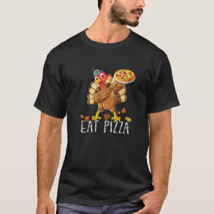 Dabbing Turkije Eet Pizza Volwassene Vegan Kindere T-shirt