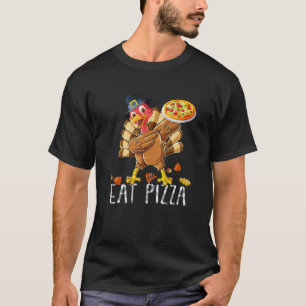 Dabbing Turkije Eet Pizza Volwassene Vegan Kindere T-shirt
