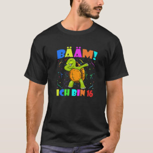 Dabbing Turtle Bääm Ich Bin 16 - Kinder 16th Birth T-shirt