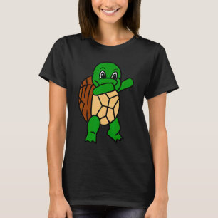 Dabbing Turtle Dab Dance Grappige Tortoise Reptiel T-shirt