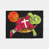Dabbing Turtle Denemarken Jersey Deense Skelet Lie Fleece Deken (Voorkant (Horizontaal))