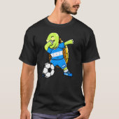 Dabbing Turtle Honduras Voetbal Fans Jersey Hondur T-shirt (Voorkant)