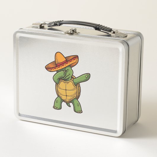 Dabbing Turtle Sombrero Vintage Vector Design_1 (Voorkant)