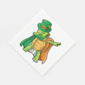 Dabbing Turtle St Patricks Day Boys Leprechaun Servet (Hoek)