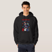 Dabbing Uncle Sam 4th of July 2021 kids boys girls Hoodie (Voorkant volledig)