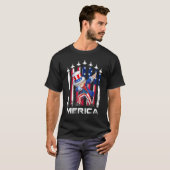 Dabbing Uncle Sam Merica 4th Of July Kids Boys Men T-shirt (Voorkant volledig)