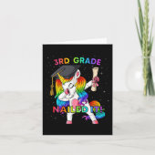 Dabbing Unicorn 3rd Grade Nailed It Afstuderen Gir Kaart (Voorkant)