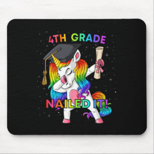 Dabbing Unicorn 4e graad Nailed It Afstuderen Gir Muismat