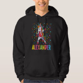 Dabbing Unicorn Alexander Hoodie (Voorkant)