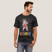Dabbing Unicorn Alexander T-shirt (Voorkant volledig)