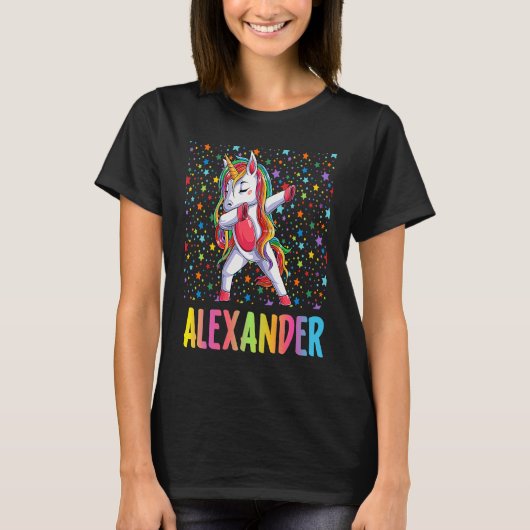 Dabbing Unicorn Alexander T-shirt (Voorkant)