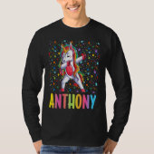 Dabbing Unicorn Anthony T-shirt (Voorkant)