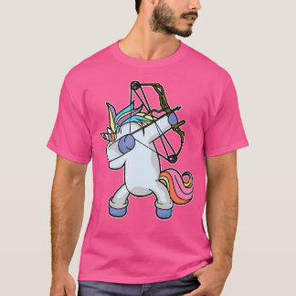 Dabbing Unicorn Archer Archery Bow Arrow T-shirt