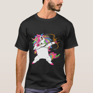 Dabbing Unicorn Archer Archery Bow Hunting T-shirt