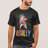 Dabbing Unicorn Ashley T-shirt (Voorkant)