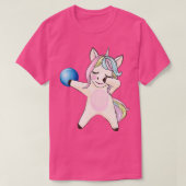 Dabbing Unicorn Bowling die van T houdt T-shirt (Design voorkant)