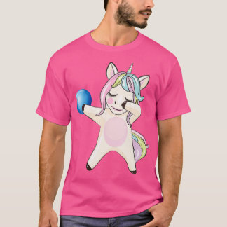 Dabbing Unicorn Bowling die van T houdt T-shirt