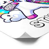 Dabbing Unicorn Broken Arm Cast Injury Dab Dance R Poster (Hoek)