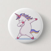 Dabbing Unicorn Button (Voorkant)