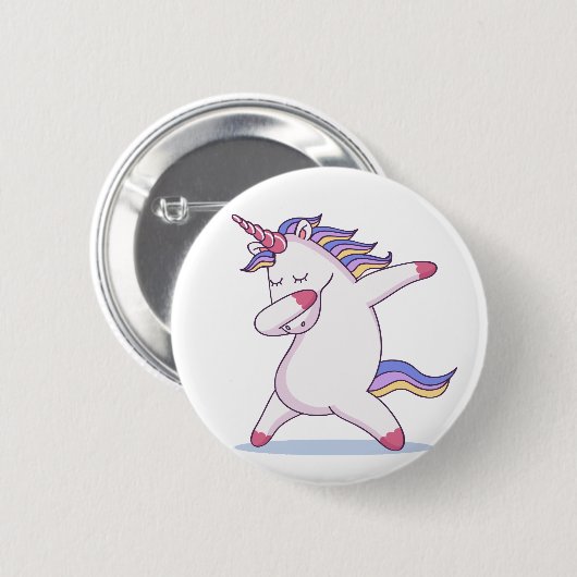 Dabbing Unicorn Button (Voorkant /achterkant)