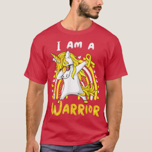 Dabbing Unicorn Childhood Cancer Warrior We Draag  T-shirt